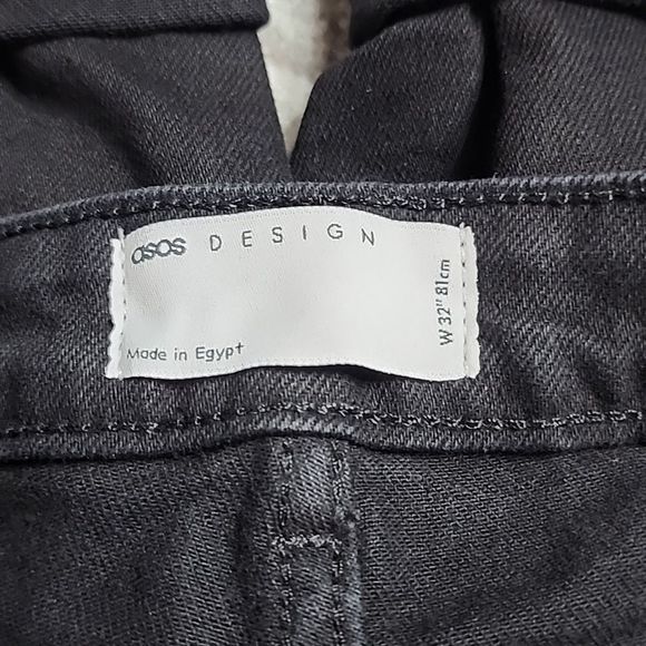 ASOS Black Jean Shorts for Men - Picture 7 of 10